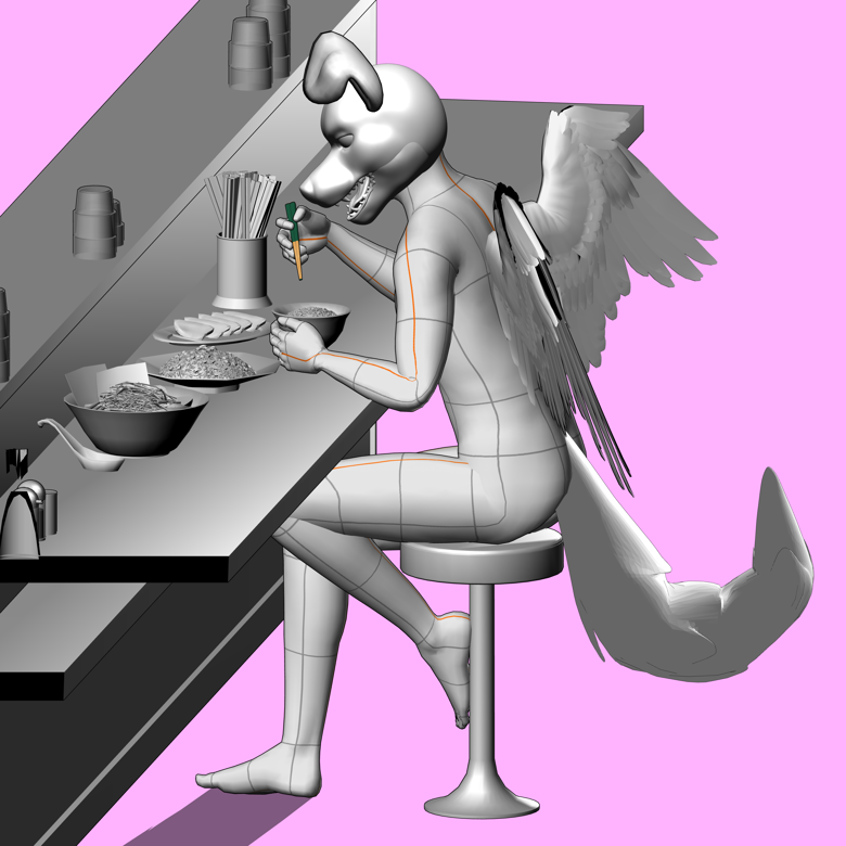 Wip | Semirealistic | Ramen Shop | FullBody | YCH