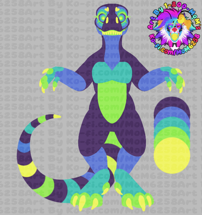 Green Hypno | Chibi | TRex | Adopt | OPEN